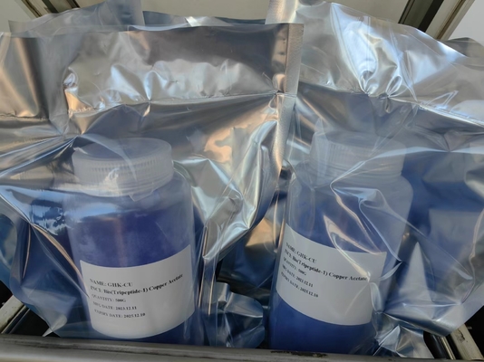 Hochreine kosmetische Kupfer-Tripeptid-1 CAS 89030-95-5 Ghk-Cu für Anti-Aging CAS 49557-75-7