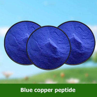 Kosmetische Zutaten CAS 49557-75-7 Blaue Kupferpeptide  Pulver
