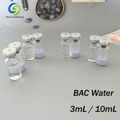 High Purity 99% Bacteriostatic Water for Laboratory Reconstitution as Transparent Liquid Sterile Diluent Solution