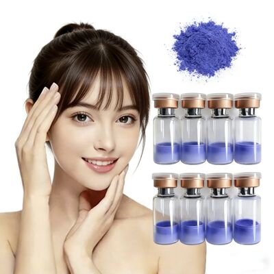 Premium lyophilisierte GHK-Cu-Kupferpeptidflaschen 100 mg für Anti-Aging-Kosmetikforschung