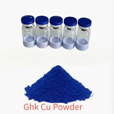 GHK-Cu Kupferpeptid-Pulver ≥99% Reinheit für Kollagenproduktion und Faltenreduktion in der Hautpflege