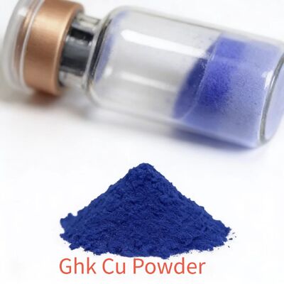 GHK-Cu Kupferpeptid-Pulver ≥99% Reinheit für Kollagenproduktion und Faltenreduktion in der Hautpflege
