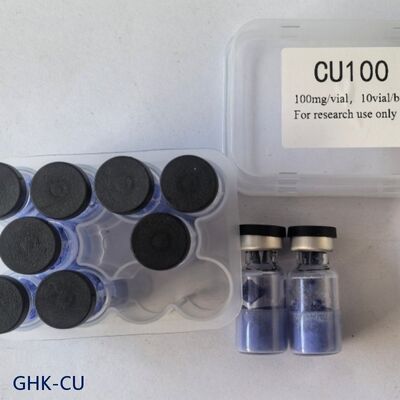 Hochreines GHK-Cu Kupferpeptid für die kosmetische Forschung | Kupfertripeptid-1 Pulver | Stabiles blaues Peptidmaterial | ≥99% Reinheitsgrad