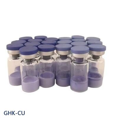 Hochreines GHK-Cu Kupferpeptidpulver für Hautpflegeforschung. Kupfertripeptid-1 Kosmetikum. Stabiles blaues Peptid. ≥99% Reinheit.