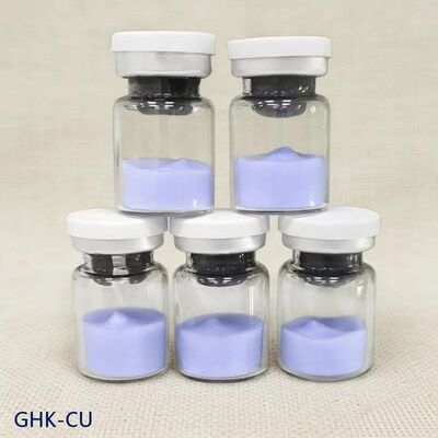 Hochreines GHK-Cu Kupferpeptidpulver für kosmetische Formulierungen Kupfertripeptid-1 Hautpflege-Material Stabiles blaues Pulver ≥99% Reinheit