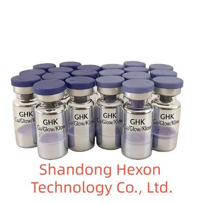 Großhandel GHK-Cu Kupferpeptid Fläschchen 50 mg 100 mg Gefriertrocknetes Pulver für Hautpflegeforschung